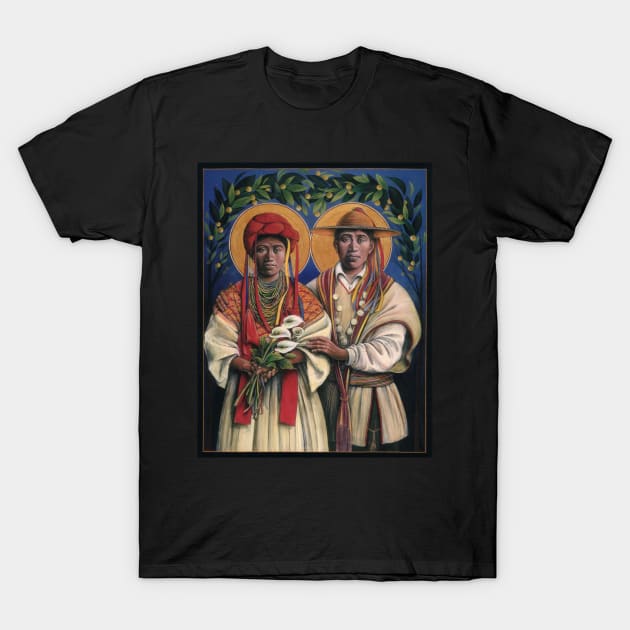 Guatemalan Marriage of Joseph & Mary T-Shirt by JBG ICON